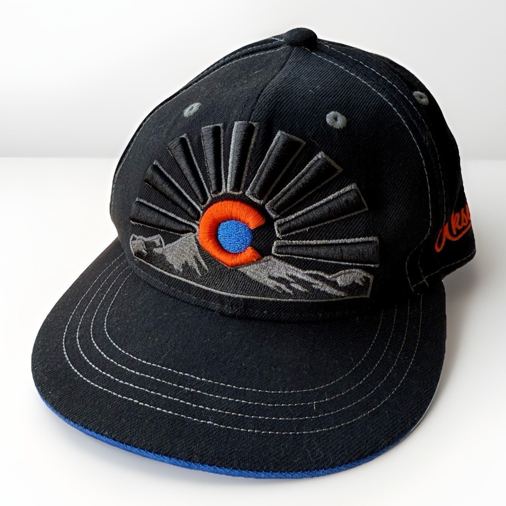 Aksels Colorado Wool Blend Hat Black Adjustable fit Snapback OSFM